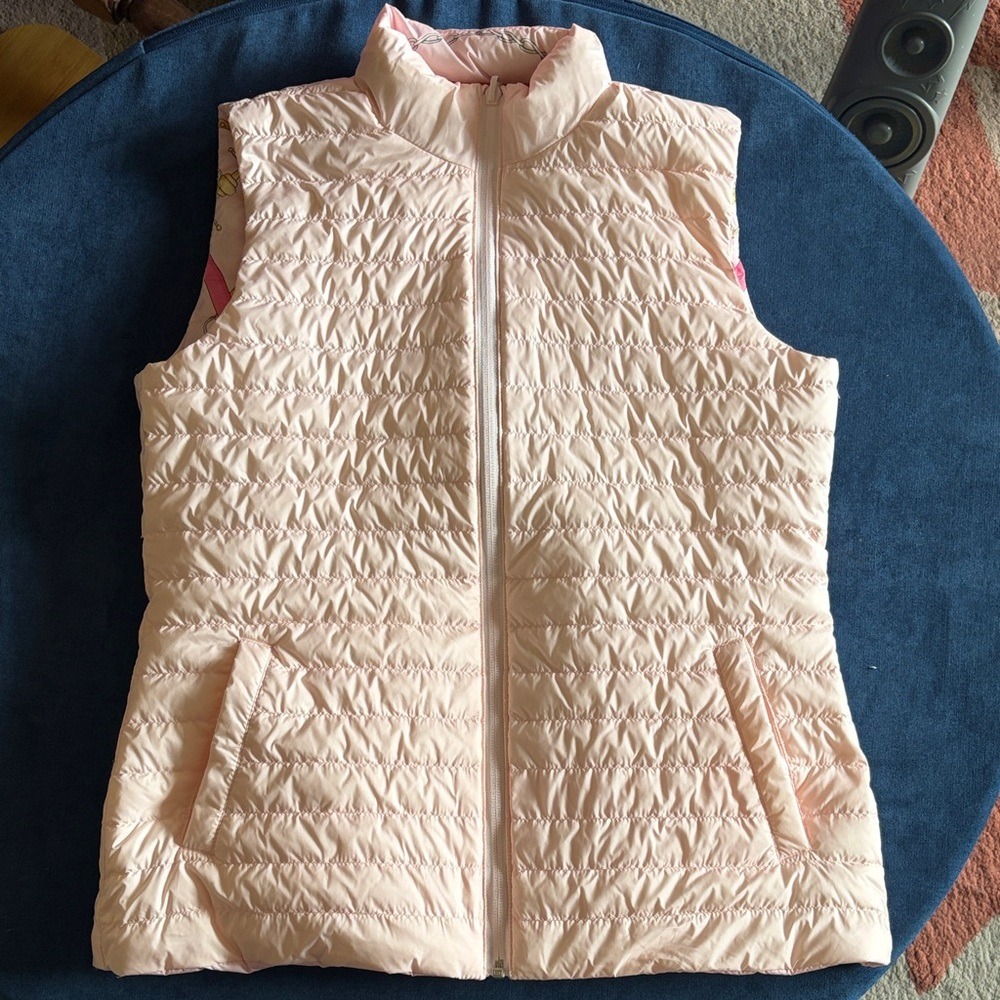 J. McLaughlin Tahoe Reversible Puffer Vest in Neo Gulltopp - Picture 6 of 9